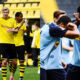 Dortmund e Gladbach foram os destaques do dia na Bundesliga (Créditos: Arte/Jonatas Pacheco)