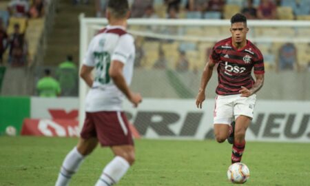 Rafael Santos em ação pelo Flamengo