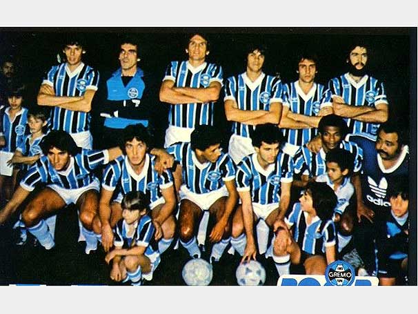 Time gremista campeão da Libertadores de 1983