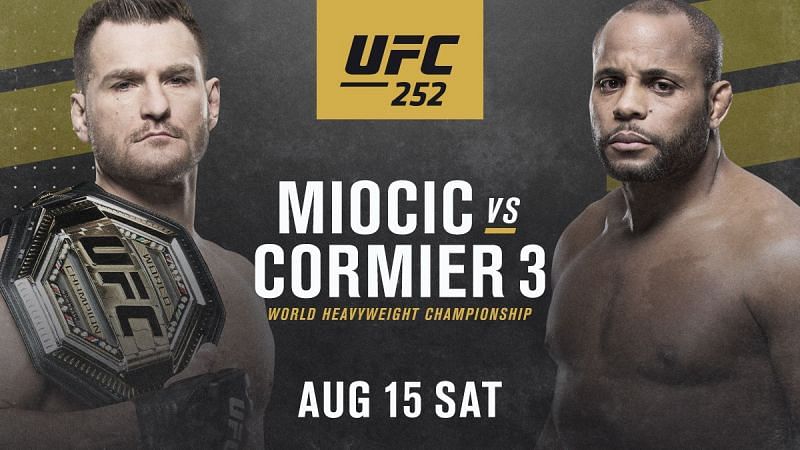 Card UFC 252 Miocic vs Cormier 3