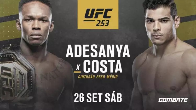 Card final UFC 253 Adesanya vs Borrachinha