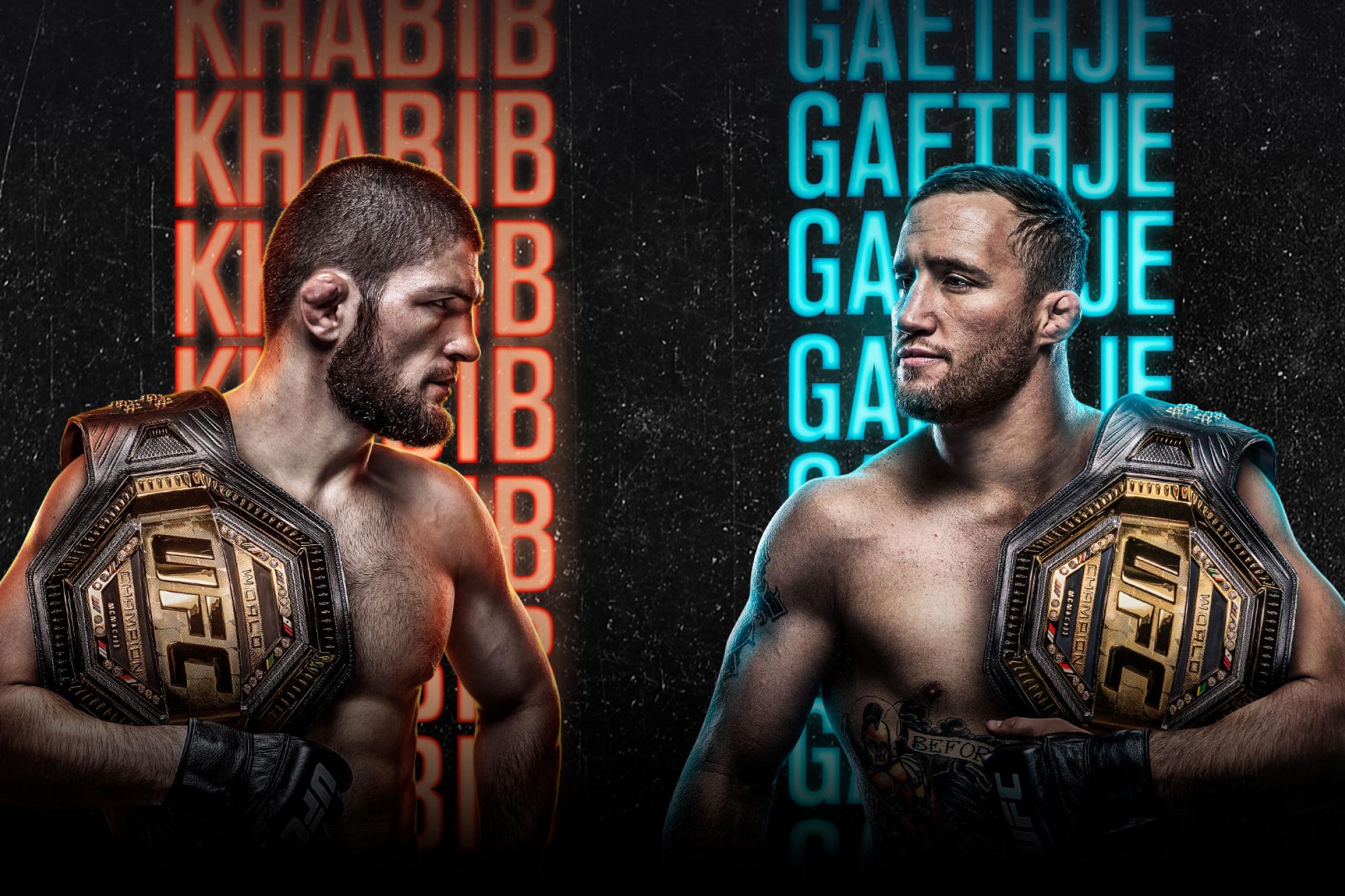 UFC 254 Khabib vs Gaethje campeão peso-leve