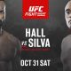 Card final UFC Vegas 12 Anderson Silva vs Uriah Hall