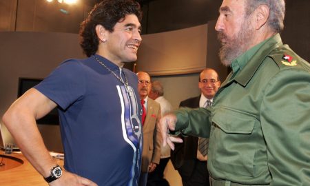 Maradona com fidel castro