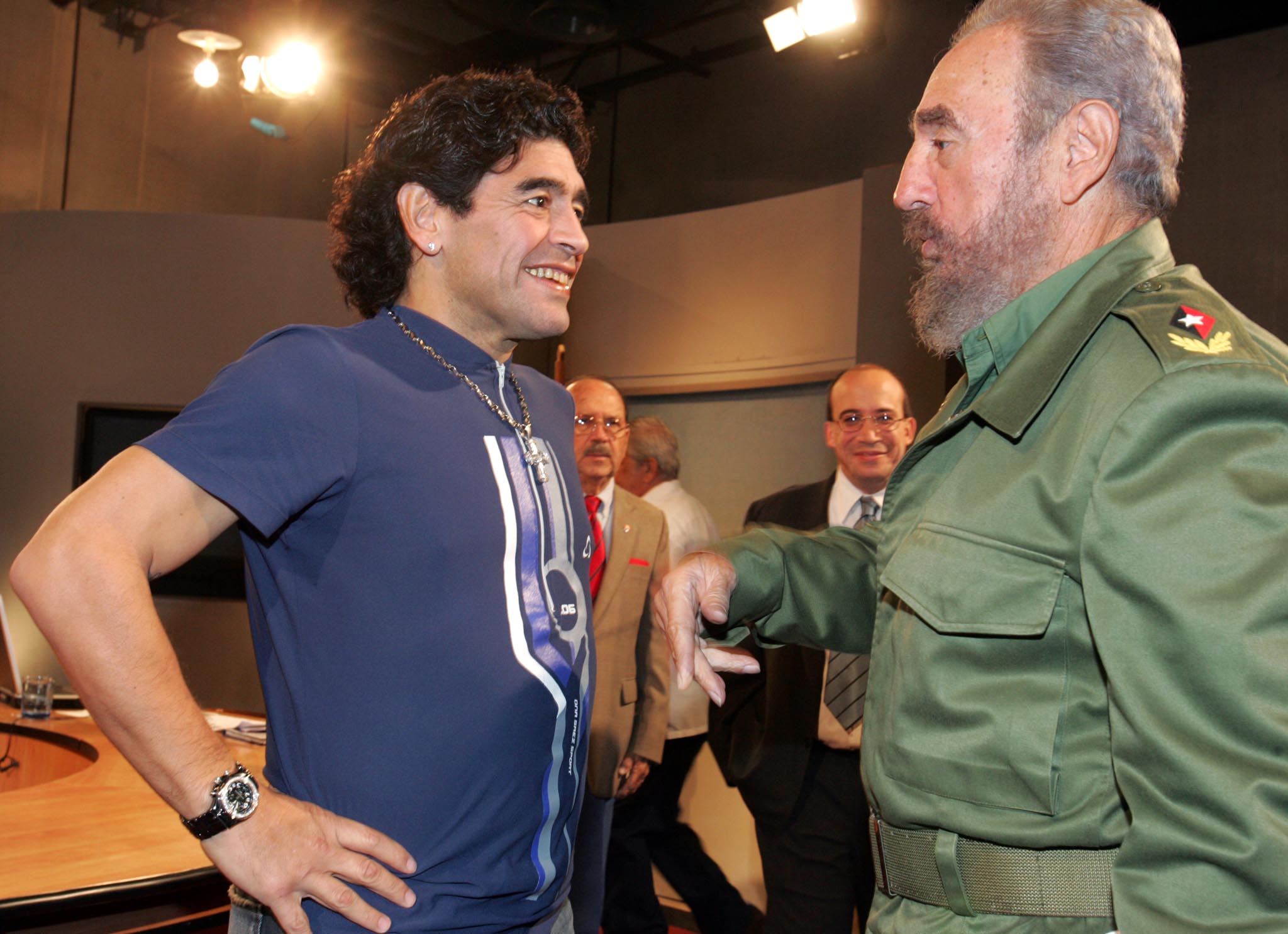 Maradona com fidel castro