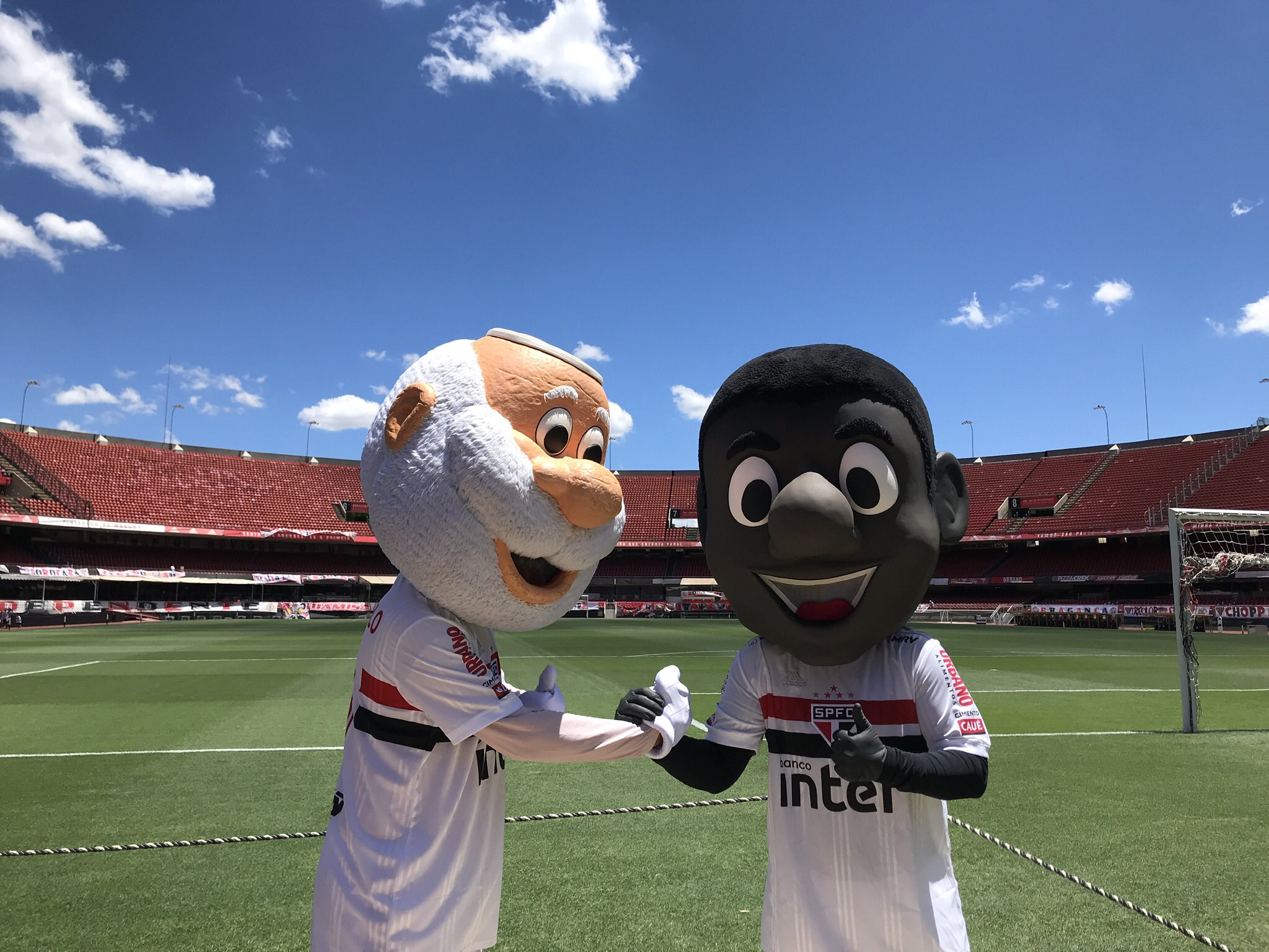 Diamantinho Sao Paulo Apresenta Novo Mascote Em Partida Contra O Gremio