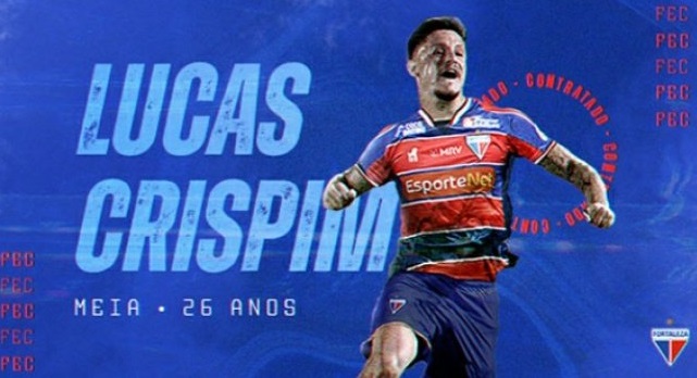 Ex-Guarani, Lucas Crispim é anunciado pelo Fortaleza