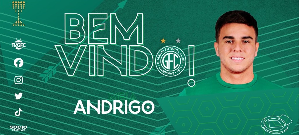 Guarani confirma contratação de Andrigo com contrato até o fim da Série B