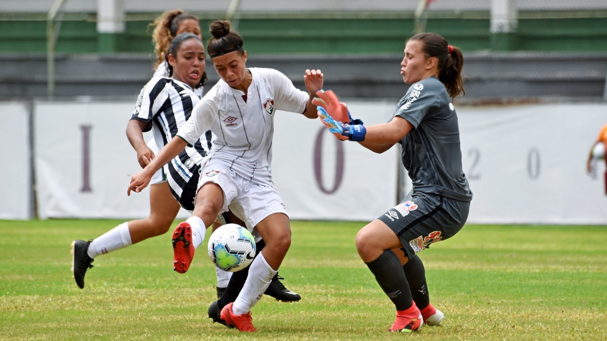 Sub-18 Feminino do Flu empata com o Santos em jogo de ida da semifinal do Brasileiro