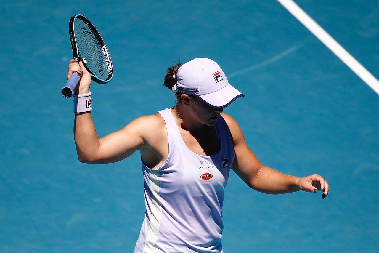 Ashleigh Barty Muchová Australian Open Brady perde de virada no Australian Open