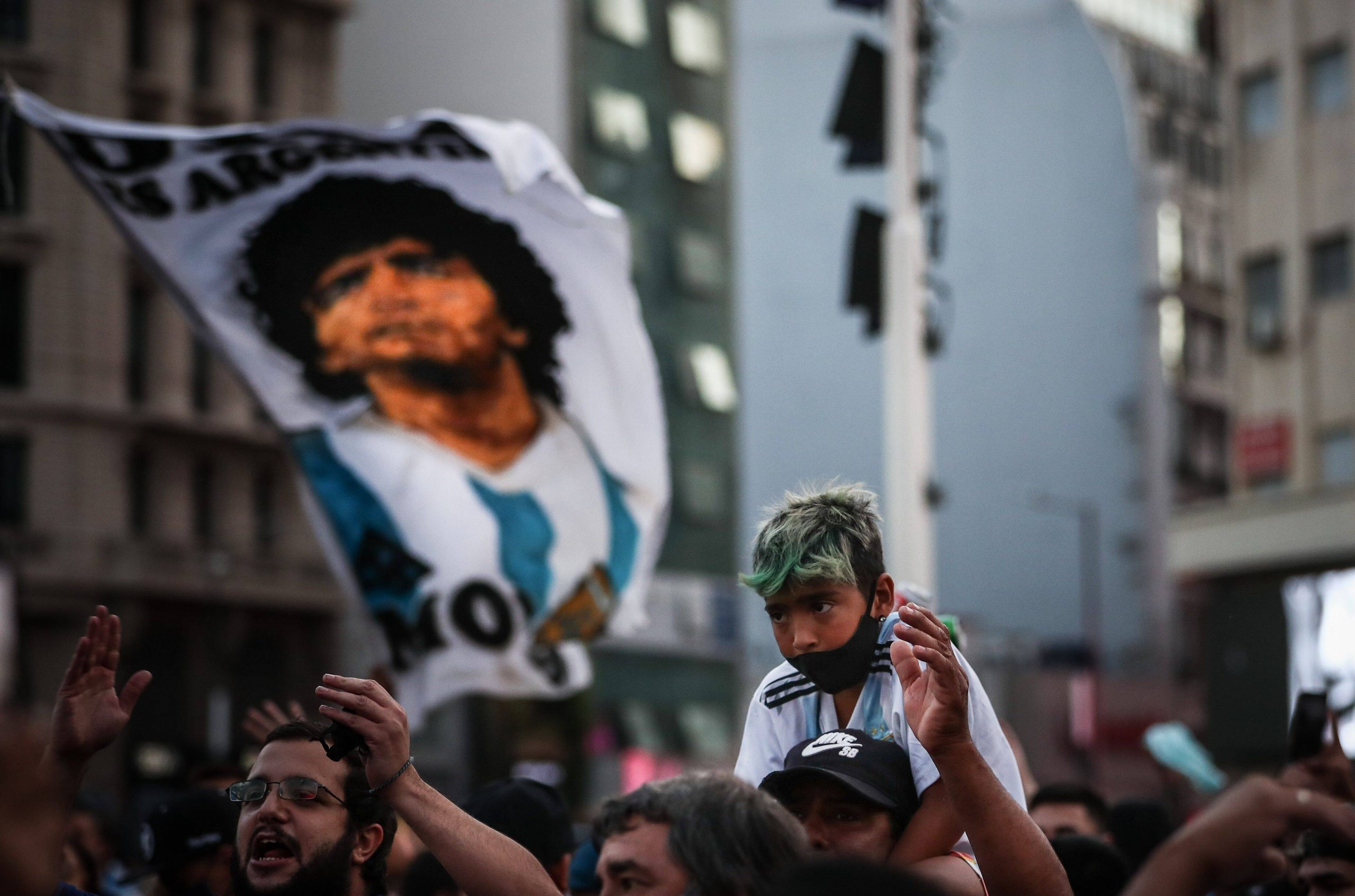 Maradona, Argentinos, Manifestação, Diego