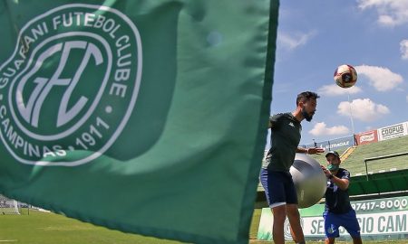 Bruno Sávio, atacante do Guarani, lamenta paralisação do Campeonato Paulista