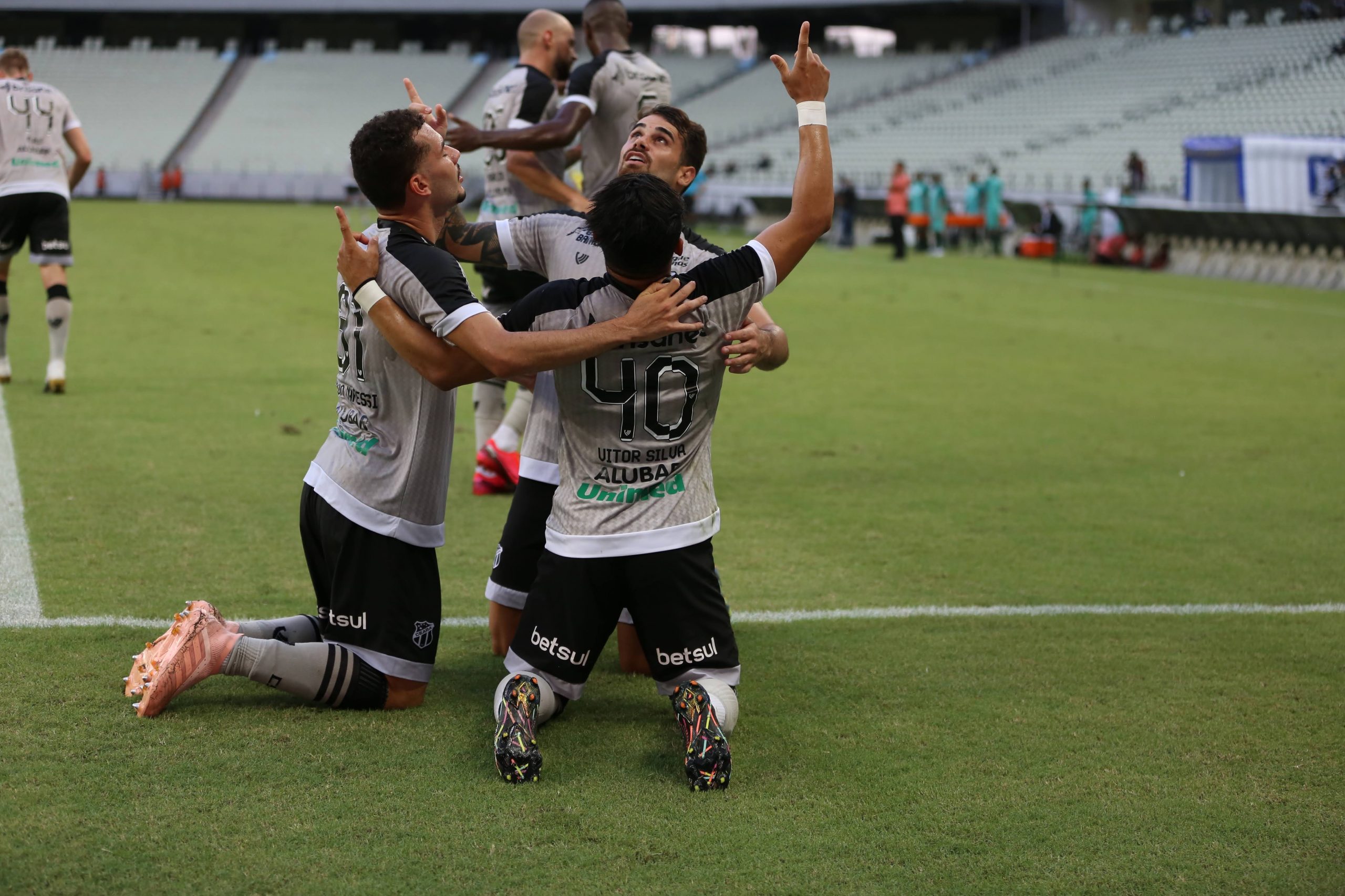 Vitor Silva, Pedro Naressi, Felipe Vizeu, Gol do Ceará