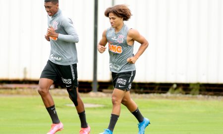 Felipe e Guilherme Biro, treinamento do Corinthians
