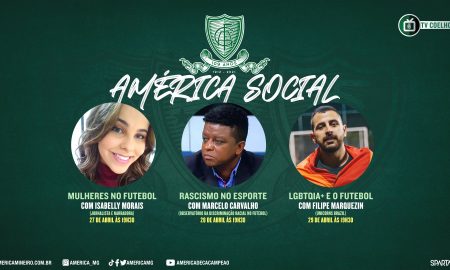 América-MG promove lives sobre pautas sociais na semana do aniversário de 109 anos