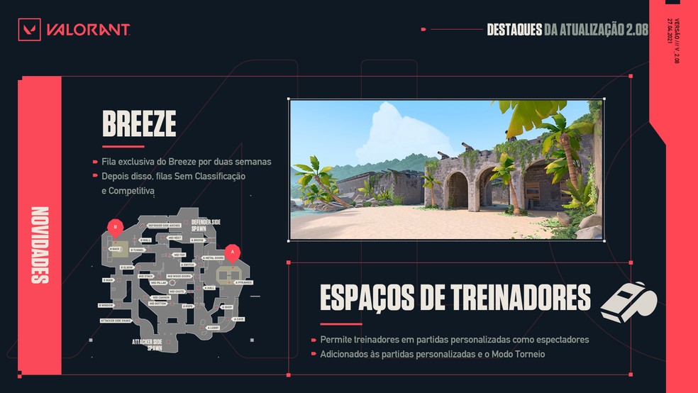 VÁRIAS MUDANÇAS NO MAPA BREEZE QUE VAI RETORNAR - VALORANT 