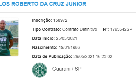 Guarani regulariza documentação e libera Carlão para estreia na Série B