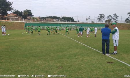 Salum, intensidade e movimentação: o último treino do América-MG antes da final do Mineiro