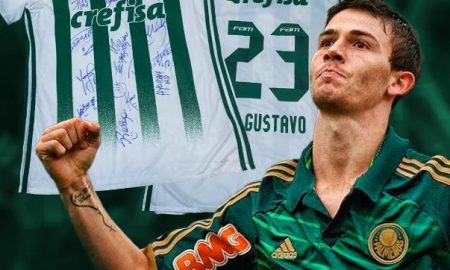 Luiz Gustavo promove rifa com camisa do Palmeiras; veja como participar