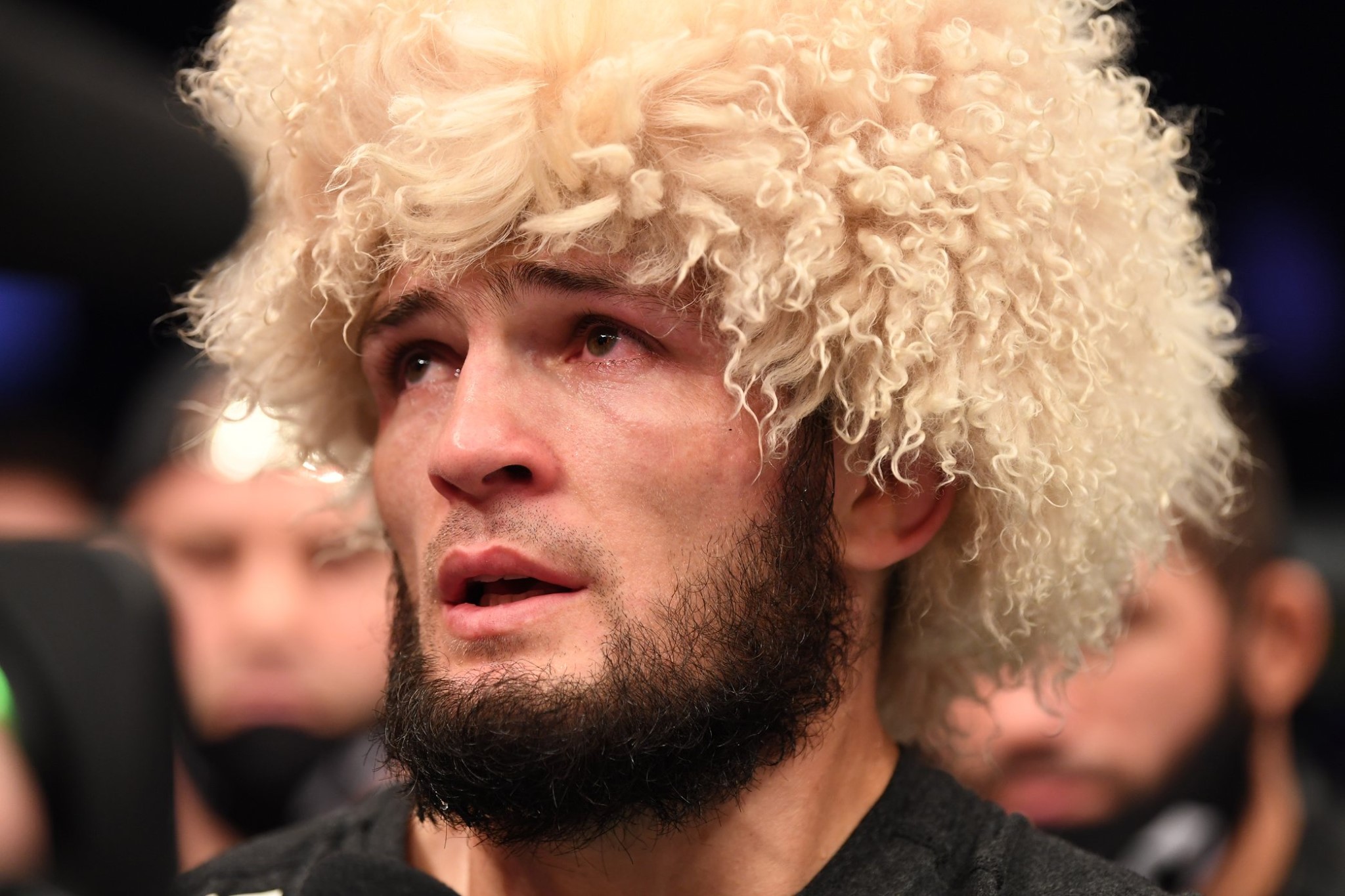 Khabib Nurmagomedov após luta (Foto: Divulgação/Facebook UFC Brasil)