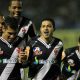 Vasco time comemorando gol em 2011