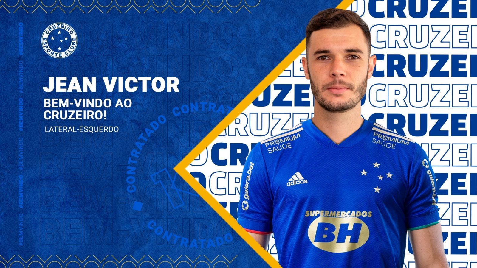 Lateral Jean Victor é anunciado como o novo reforço do Cruzeiro