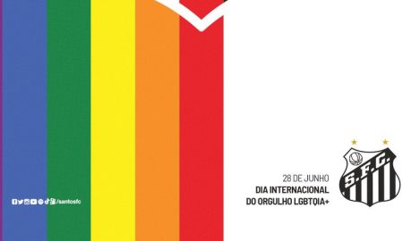 Santos se manifesta no Dia do Orgulho LGBTQIA+
