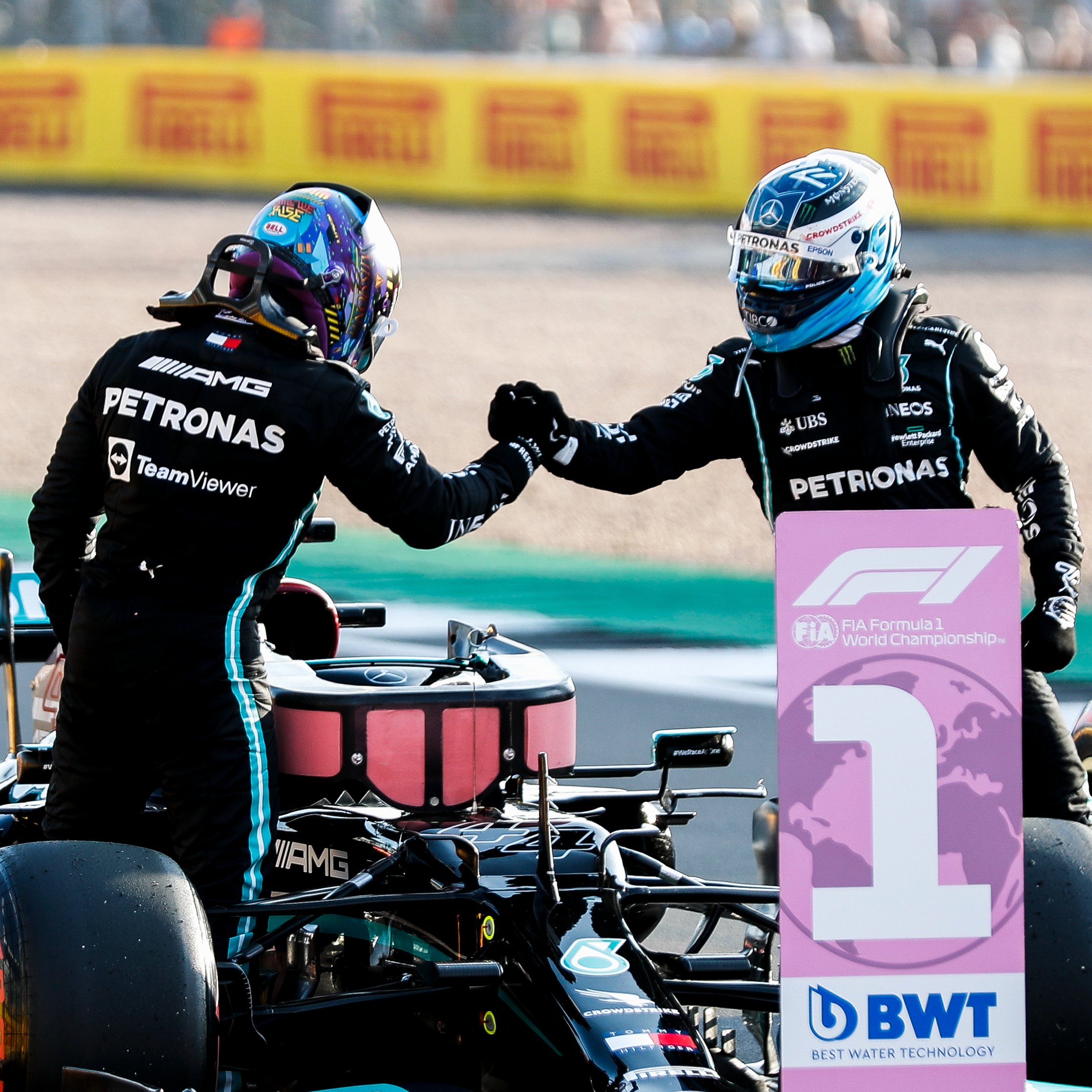 Valtteri Bottas e Lewis Hamilton; Mercedes