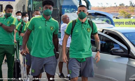 América-MG termina a preparação para enfrentar o Atlético-GO e viaja à Goiânia