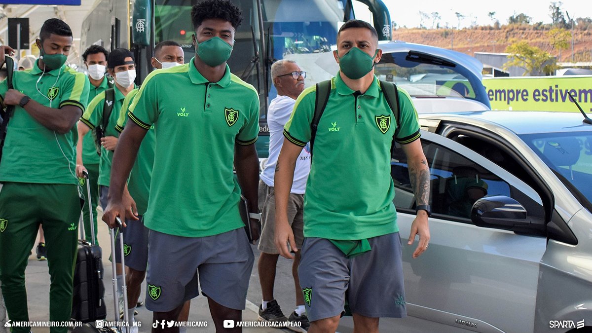 América-MG termina a preparação para enfrentar o Atlético-GO e viaja à Goiânia