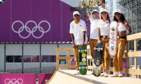 Histórico! Brasileiros realizam o primeiro treino do skate em Jogos Olímpicos no Ariake Sports Park