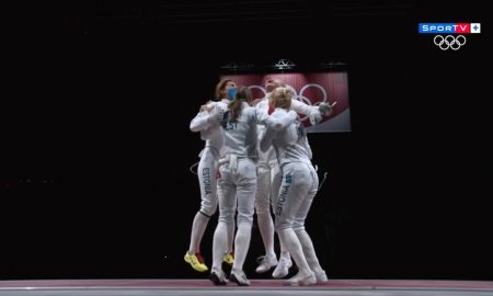 Estônia vence esgrima na espada feminina por equipes