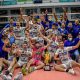 Volêi Renata/Campinas comemora seu primeiro título do Campeonato Paulista de Vôlei