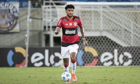 Bruno Viana, do Flamengo, atuando contra o ABC (Foto: Alexandre Vidal/Flamengo)