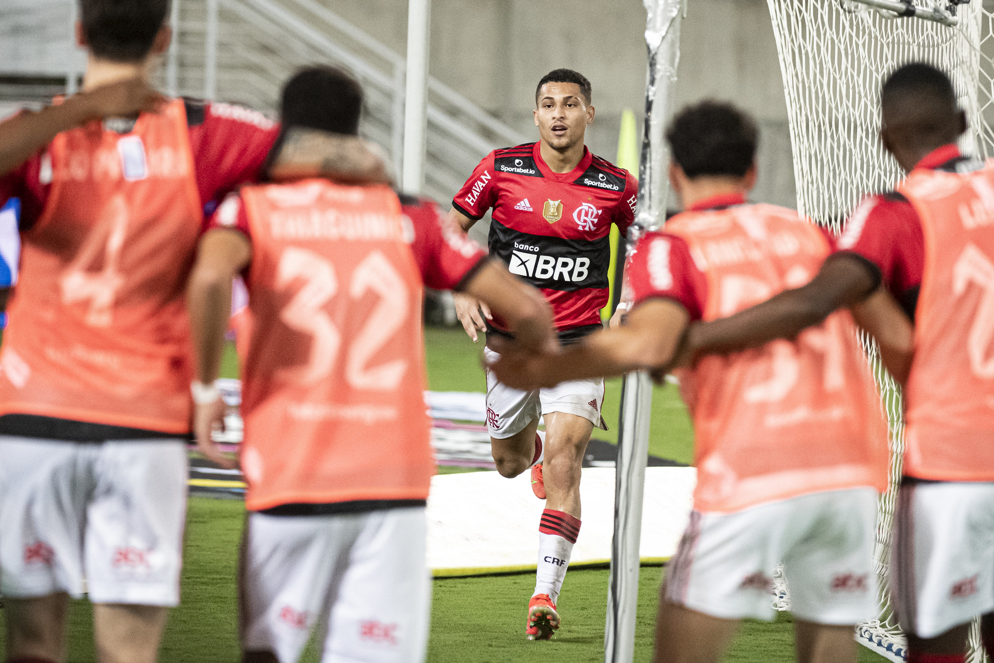 João Gomes marcou o gol da vitória do Flamengo contra o ABC (Foto: Alexandre Vidal/Flamengo)
