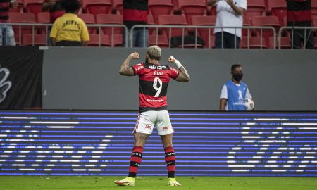 Gabigol no Flamengo x Olimpia (Foto: Alexandre Vidal/Flamengo)