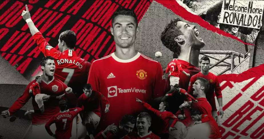 Cristiano Ronaldo é anunciado oficialmente pelo Manchester United, com contrato de dois anos