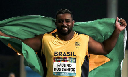 Dobradinha verde e amarela: Thiago Paulino fatura o ouro e Marco Aurélio Borges fica com o bronze no arremesso de peso classe F57