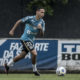 Marcos Guilherme em treinamento com o Santos