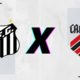 Escudos do Santos e do Athletico