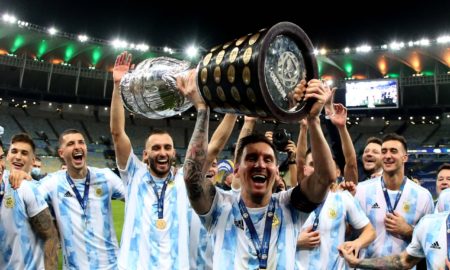Messi campeão com a Argentina