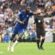 Antonio Rudiger comemorando gol pelo Chelsea