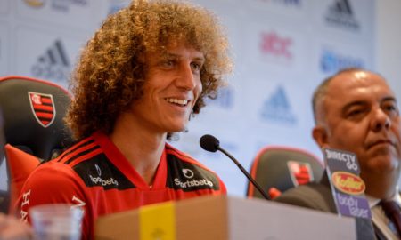 David Luiz apresentado no Flamengo