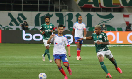 Bahia enfrentou o Palmeiras no Allianz Parque (Foto: Rafael Machaddo / EC Bahia)