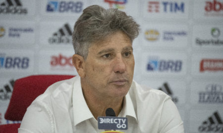 Renato Gaúcho na coletiva de imprensa após empate contra o Bragantino