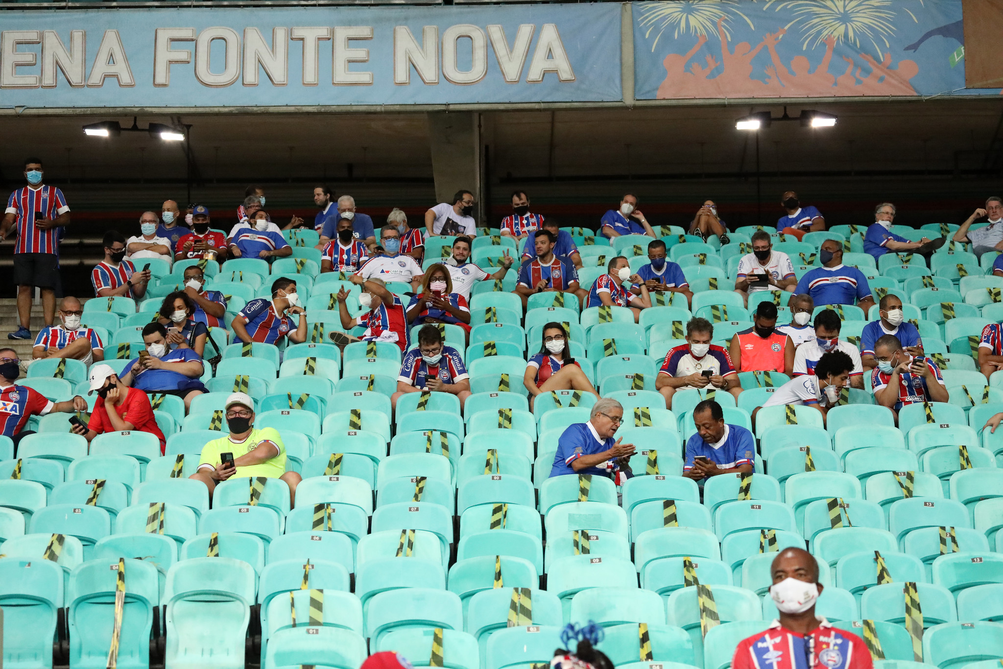 Torcedores do Bahia na Fonte Nova (Foto: Felipe Oliveira/EC Bahia)