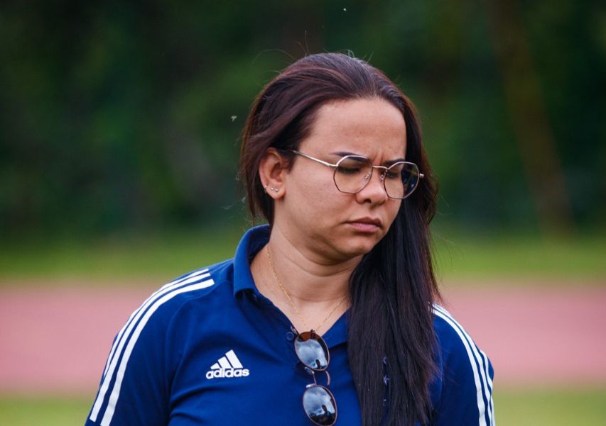 Bárbara coordenador futebol feminino Cruzeiro Foto: Vinnicius Silva/Cruzeiro