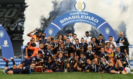 Corinthians é tricampeão do Campeonato Brasileiro Feminino 2021. Foto: Marco Galvão / Agência Corinthians.