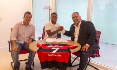 Com multa rescisória de R$ 640 milhões, Flamengo oficializa a renovação de Matheus França