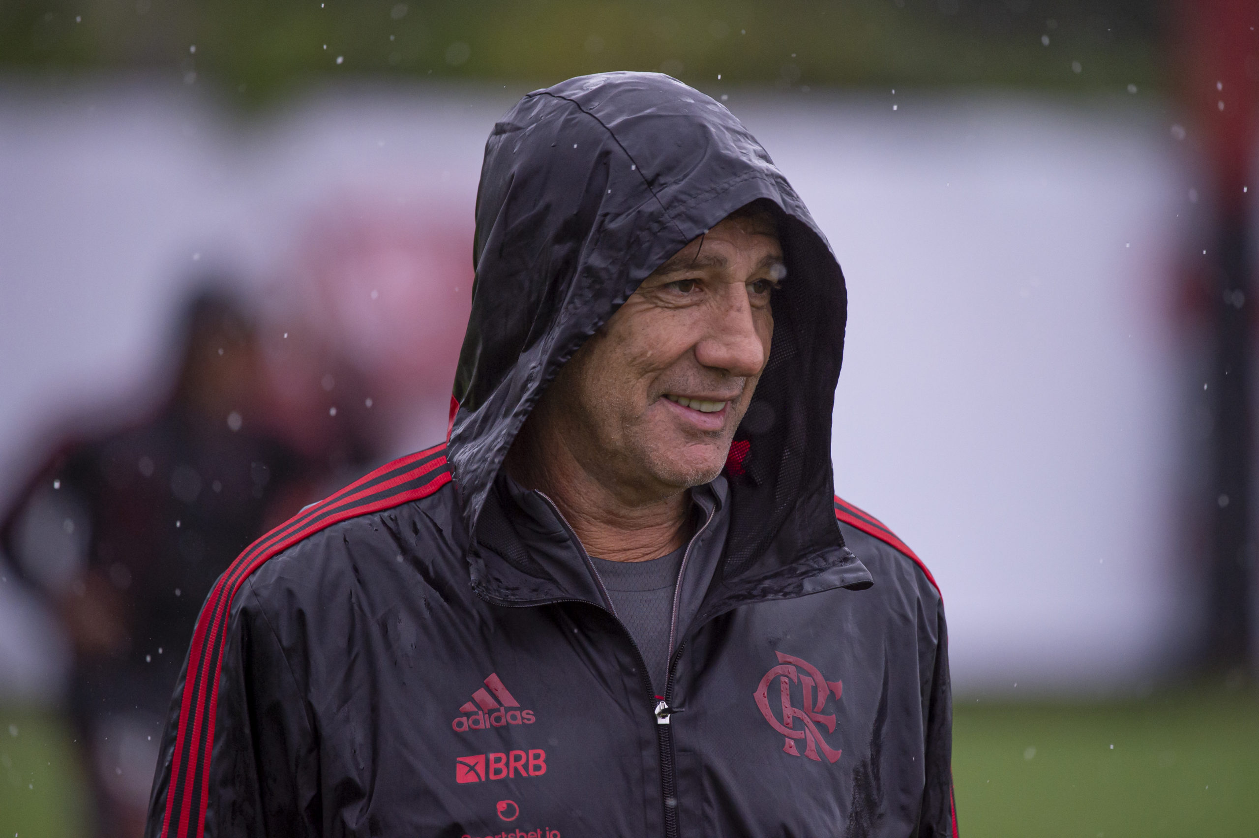 Renato Gaúcho no treino do Flamengo